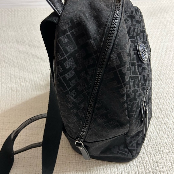 Tommy Hilfiger Black Mini Backpack Purse - Picture 4 of 7